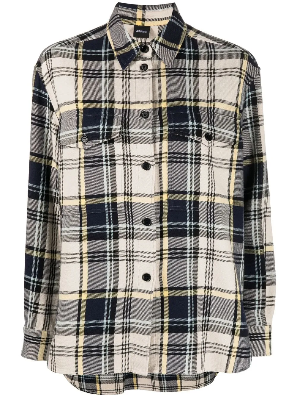 

ASPESI plaid-check shirt - Blue