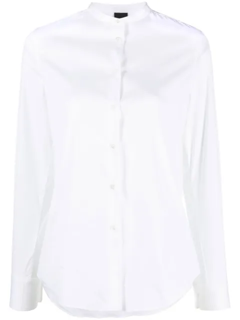 ASPESI collarless button-up shirt
