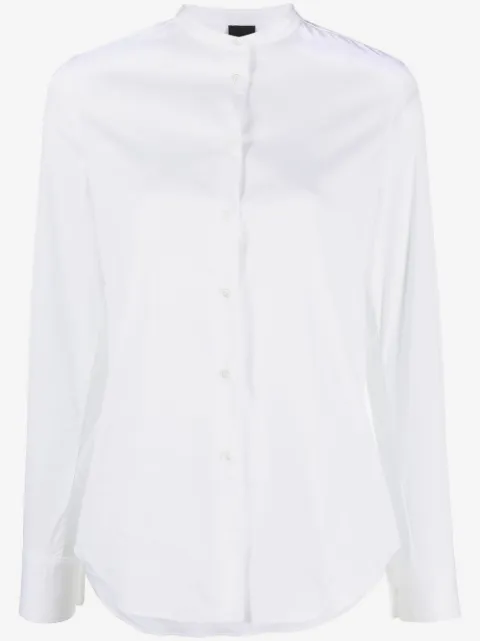ASPESI collarless button-up shirt