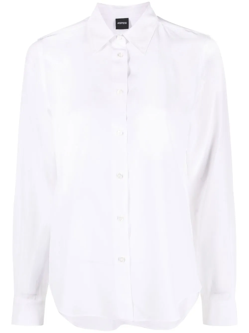 

ASPESI point-collar silk shirt - White