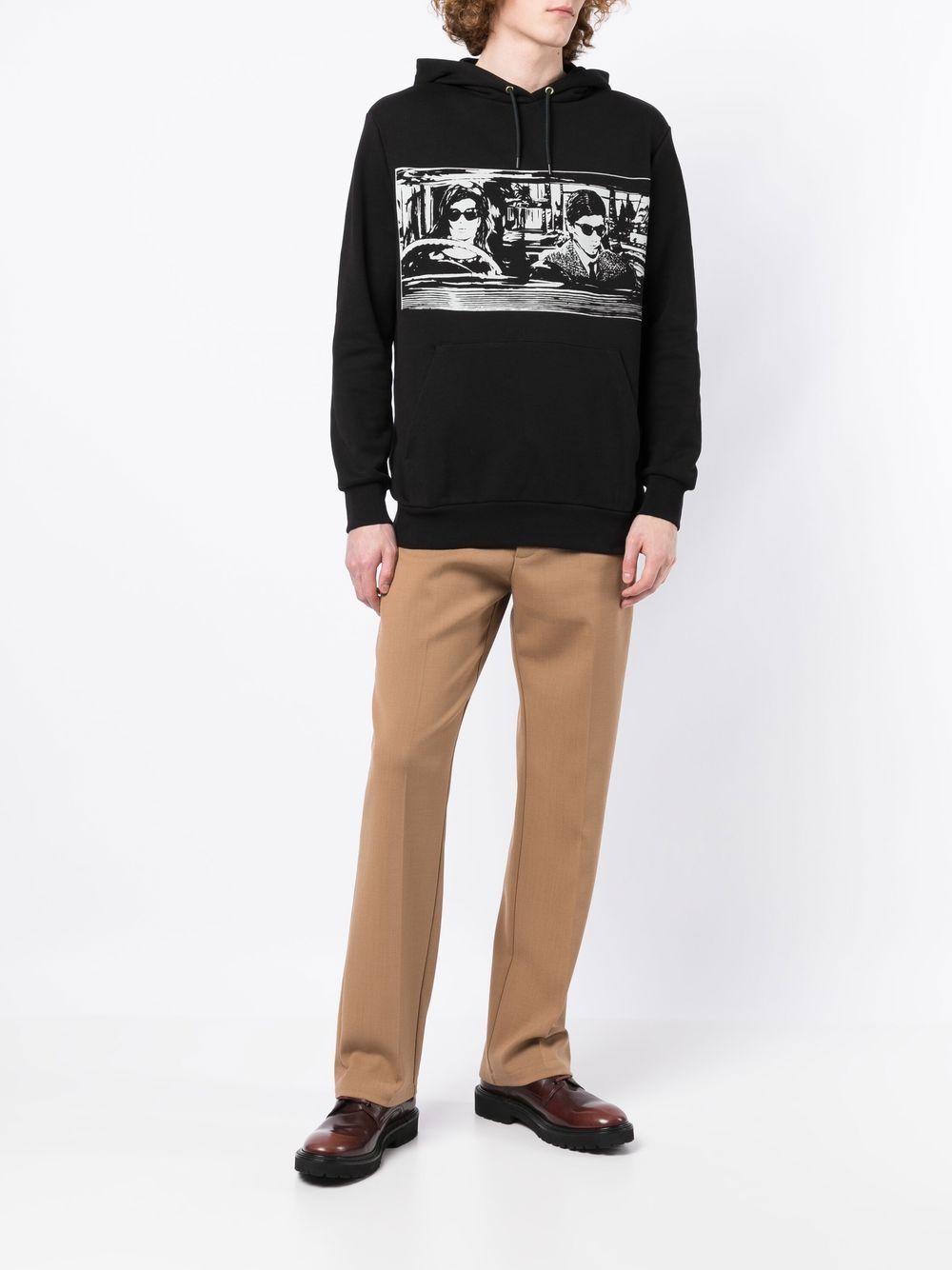 Paul Smith Hoodie met trekkoord - Zwart