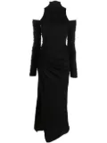 DONDUP ruched jersey dress - Black