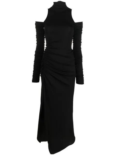 DONDUP ruched jersey dress
