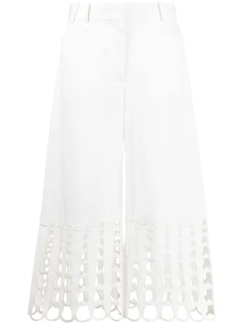 Stella McCartney cut-out detailing cropped trousers