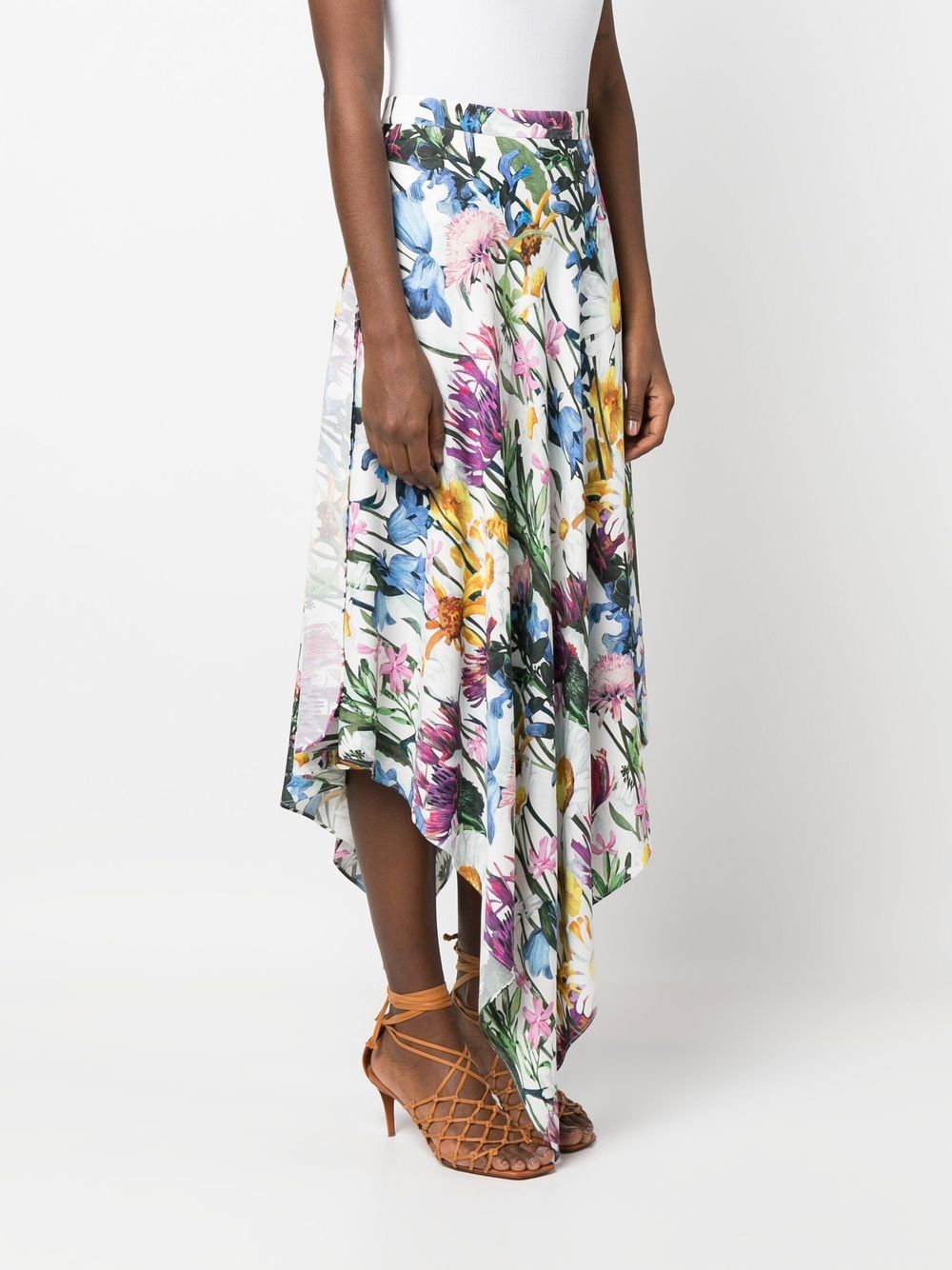 Stella McCartney floral-print asymmetric skirt Women