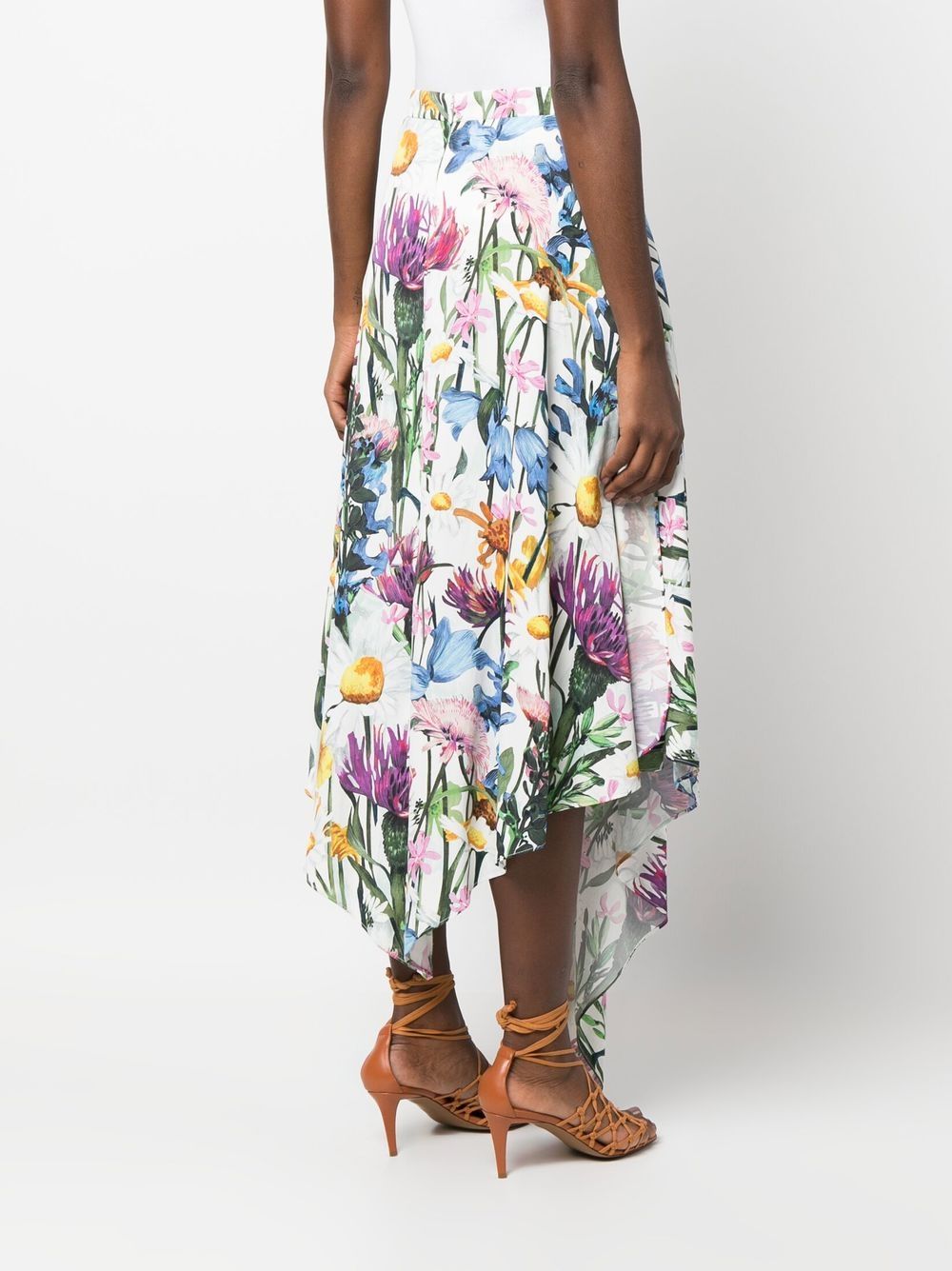 Stella McCartney floral-print asymmetric skirt Women