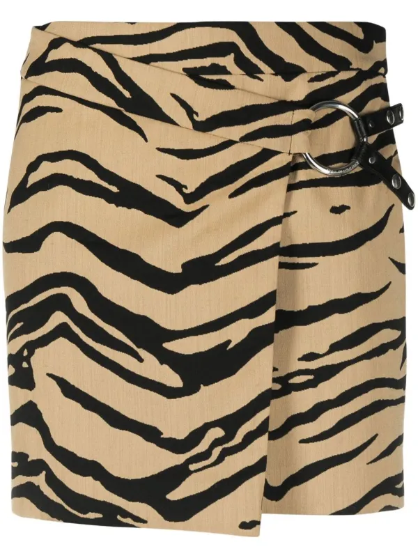 Zebra wrap 2024 mini skirt