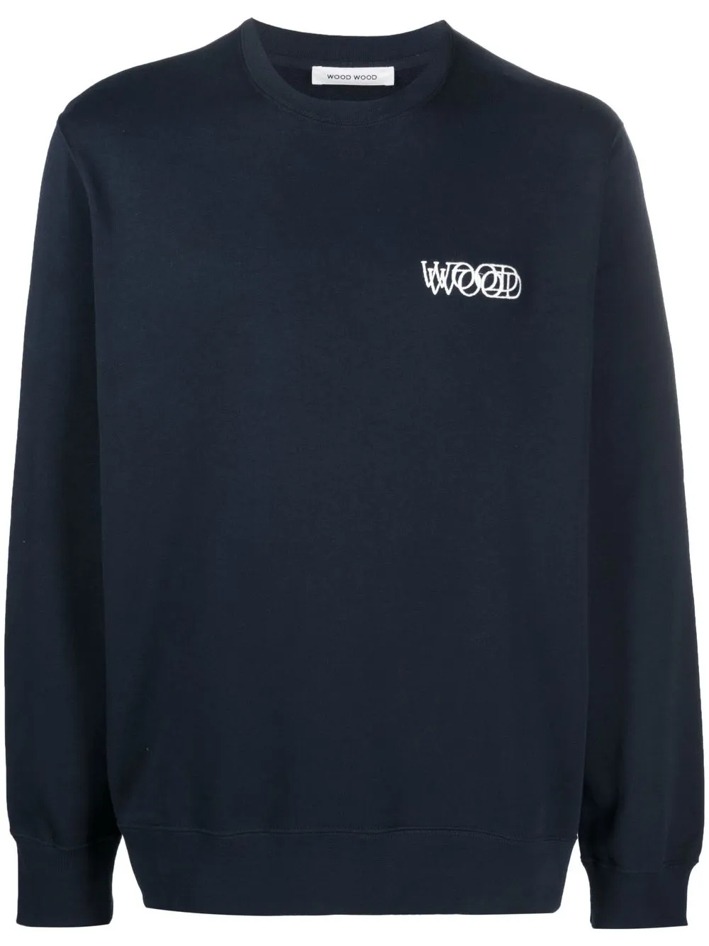 

Wood Wood sudadera con logo entrelazado - Azul