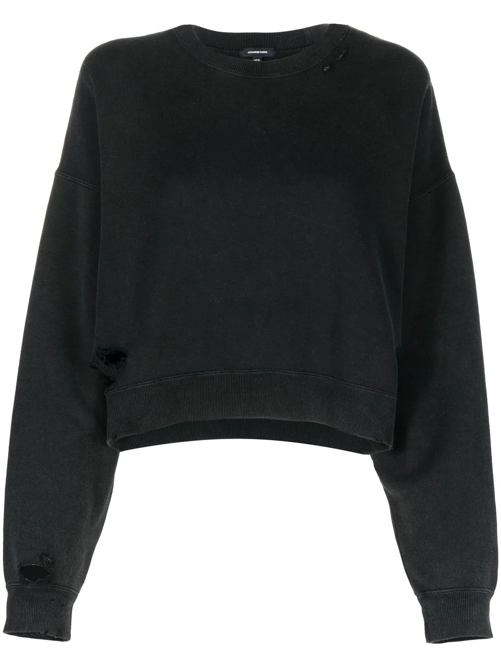 

R13 sudadera con efecto envejecido - Negro