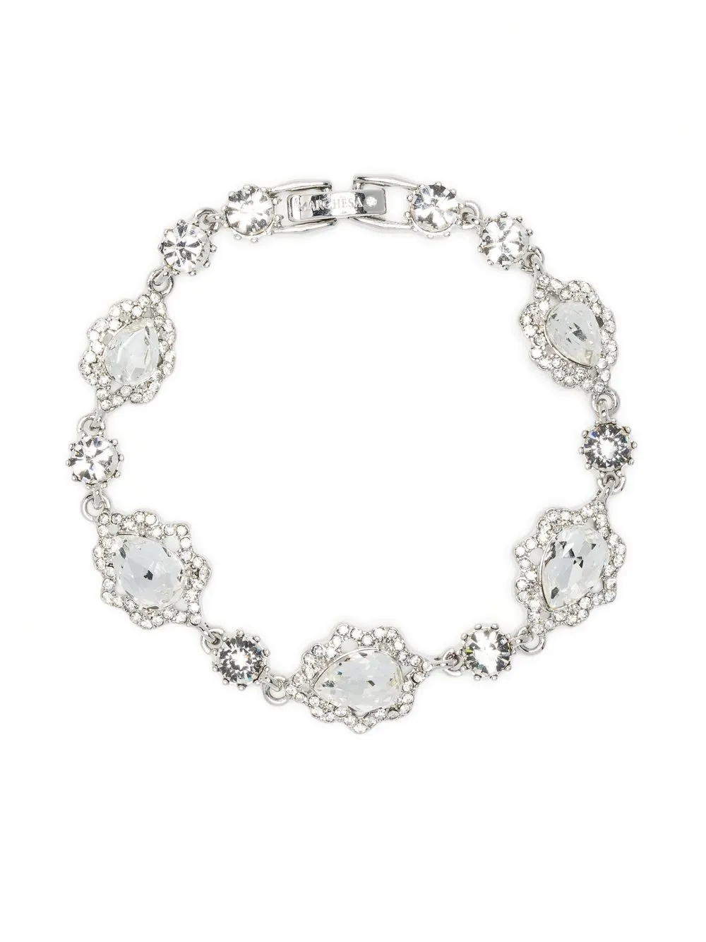 

Marchesa Notte Bridesmaids crystal-embellished silver bracelet