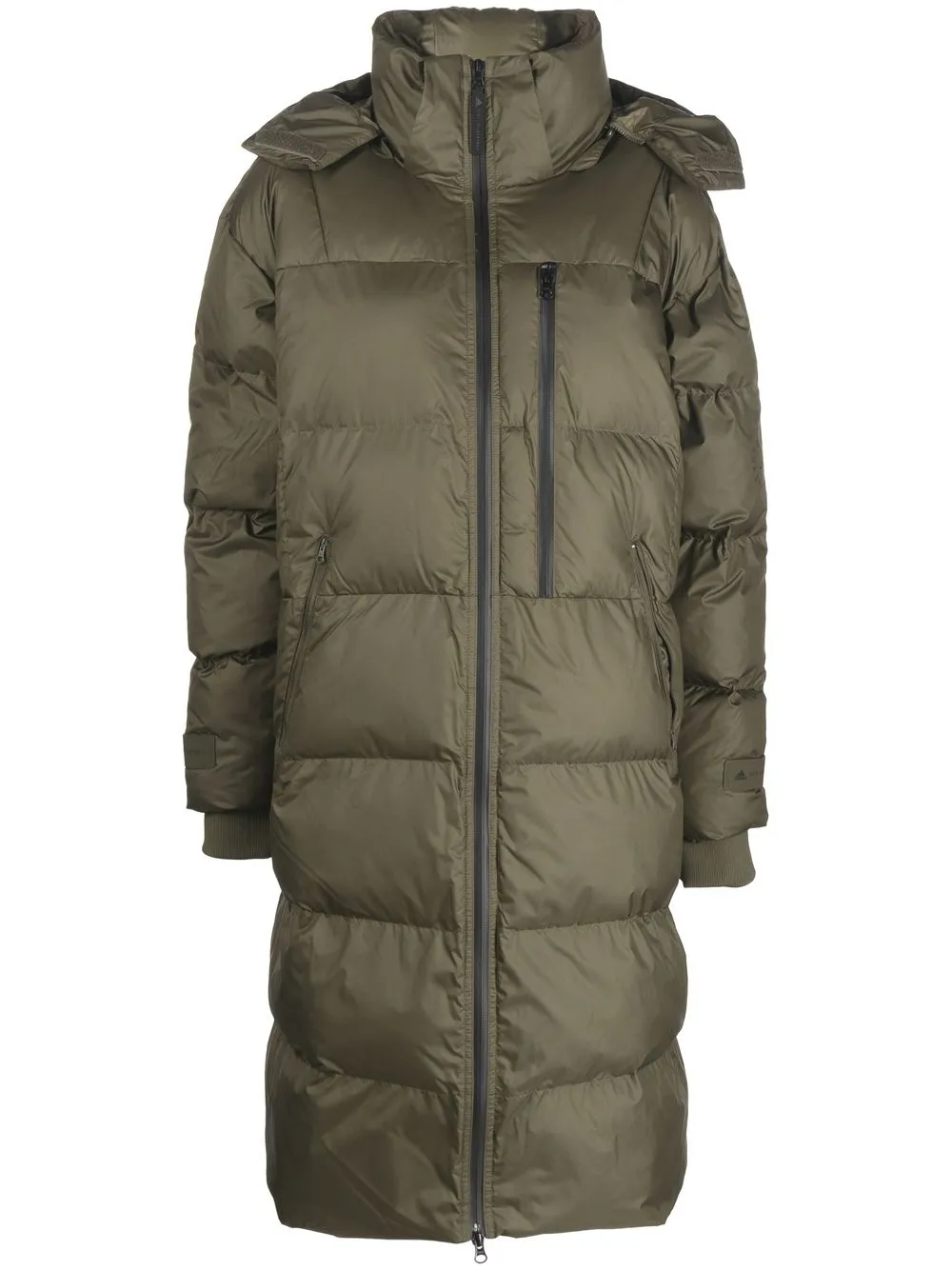 

adidas by Stella McCartney chamarra capitonada con capucha - Verde