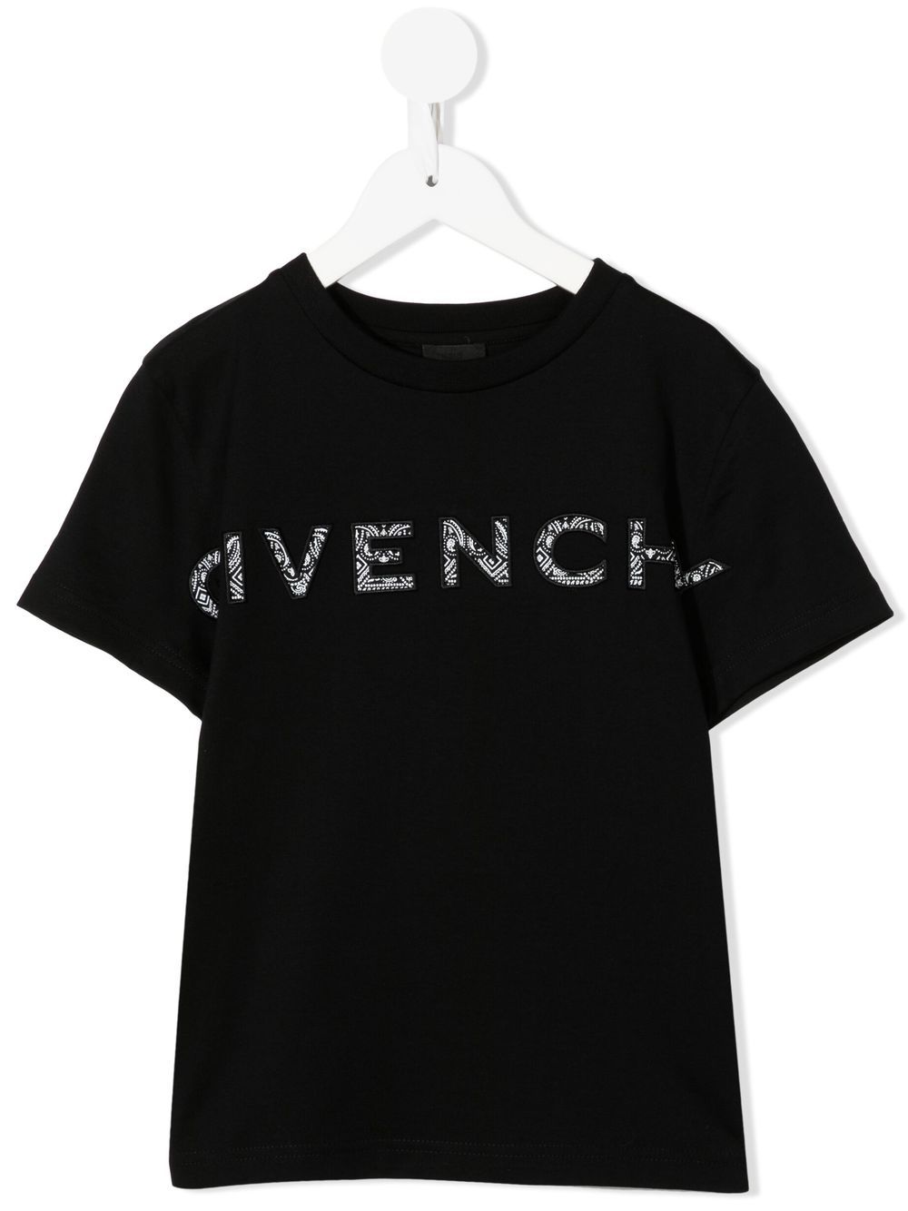 

Givenchy Kids logo embroidered T-shirt - Black