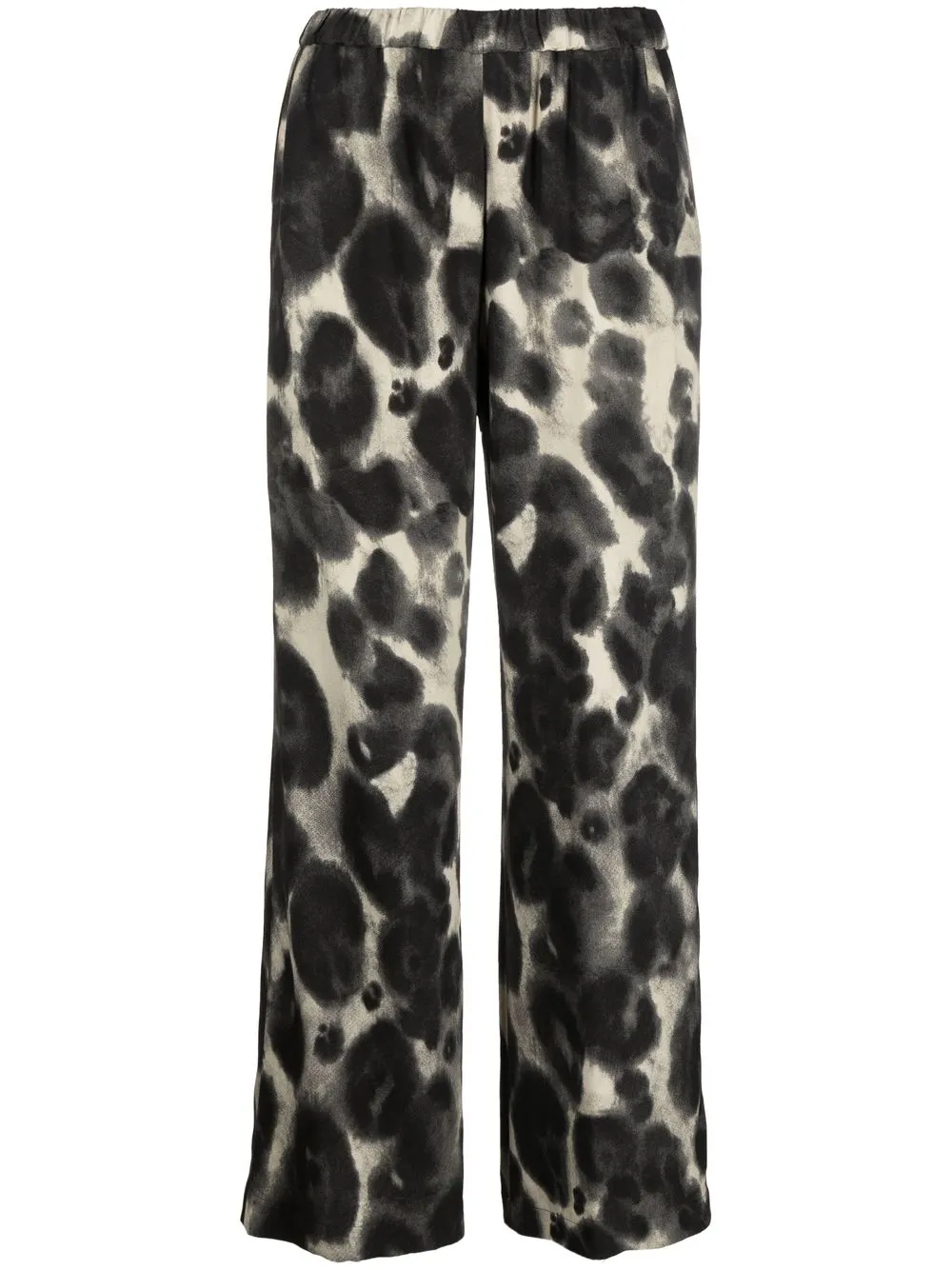 

ASPESI pantalones rectos con estampado de leopardo - Gris