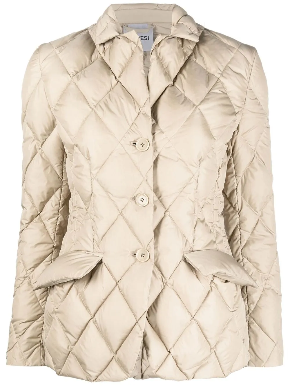 

ASPESI quilted button-up jacket - Neutrals
