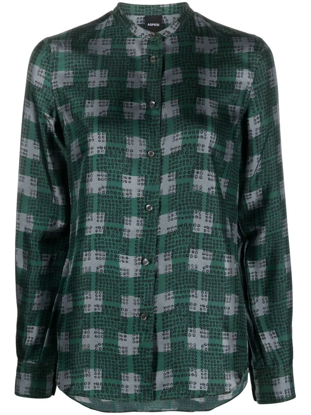 

ASPESI camisa con cuadros estampados - Verde