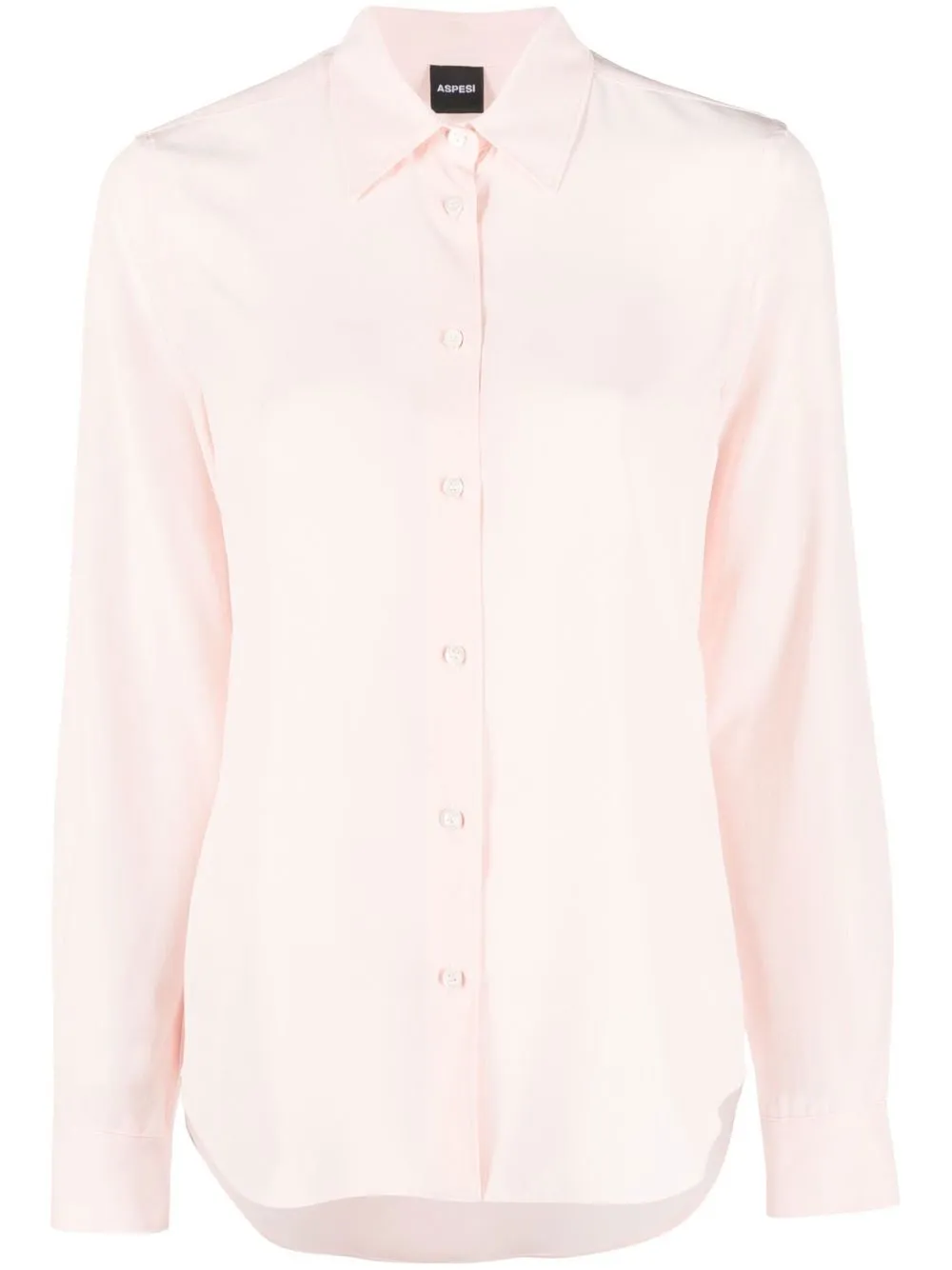 

ASPESI point-collar silk shirt - Pink