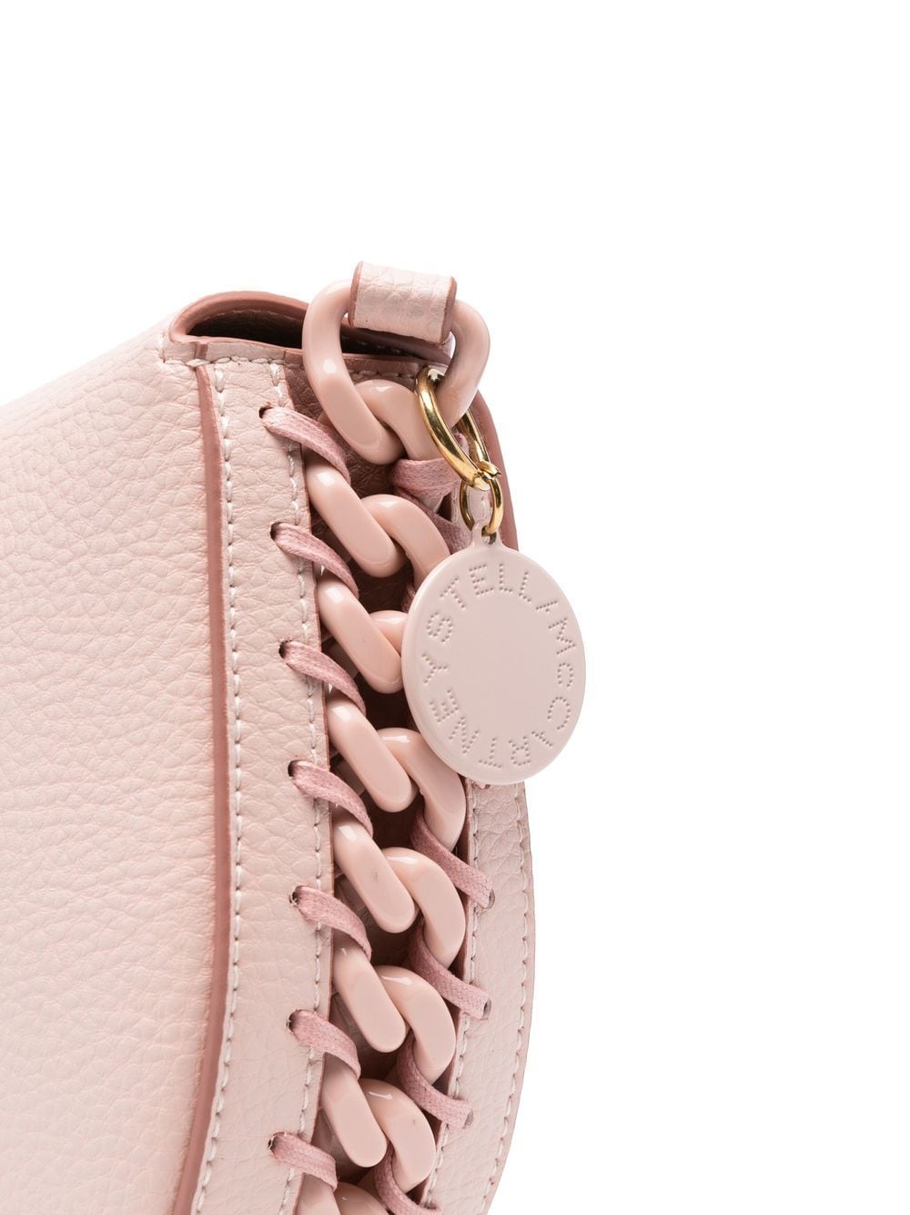 Shop Stella Mccartney Medium Frayme Shoulder Bag In Pink