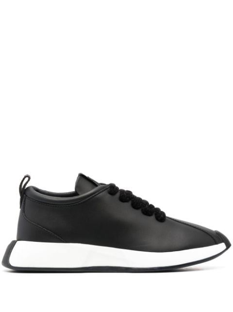 Giuseppe Zanotti - Omnia velour-lace sneakers