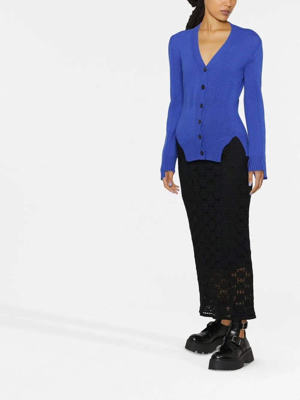 Alexander McQueen Vest met V-hals - Blauw