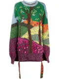 Stella McCartney Tree Of Life jacquard jumper - Green