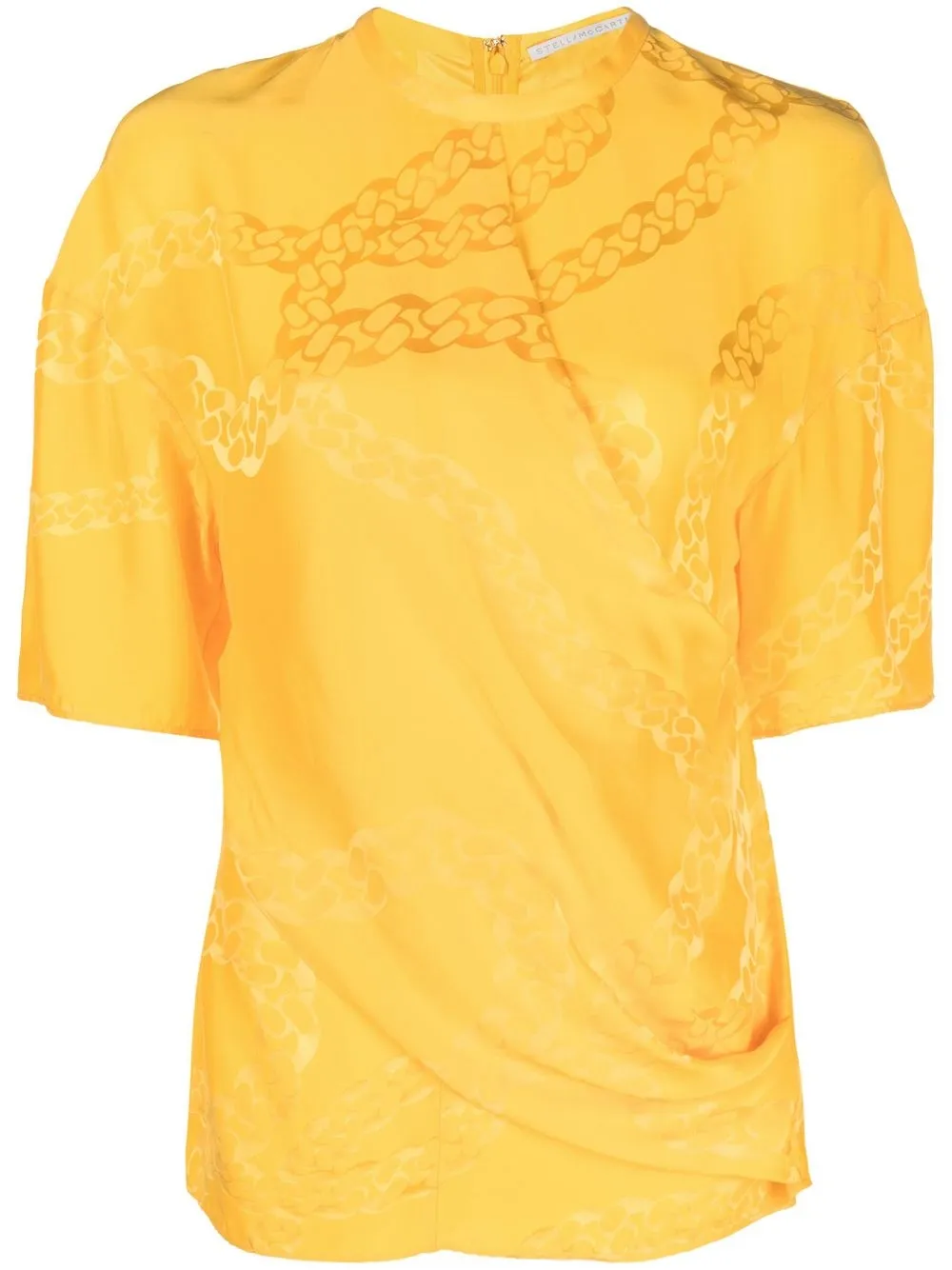 

Stella McCartney blusa con cadena estampada - Amarillo