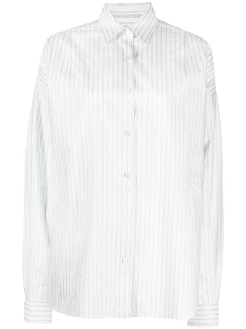 Stella McCartney stripe-print long-sleeved shirt Women