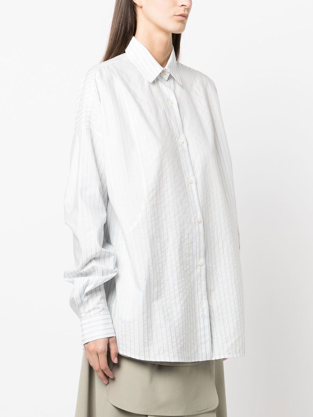 Stella McCartney stripe-print long-sleeved shirt Women