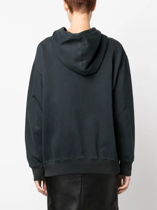 Stella McCartney Rewild fruit-print Jersey Hoodie | Black
