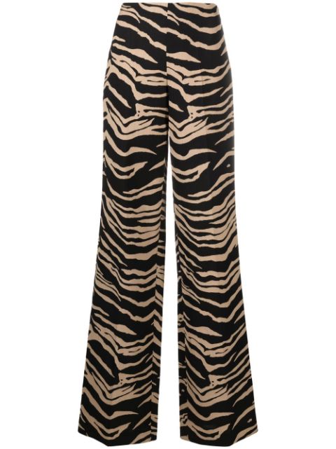 Stella McCartney high-waisted contrasting colour trousers