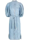 Stella McCartney button-down midi dress - Blue