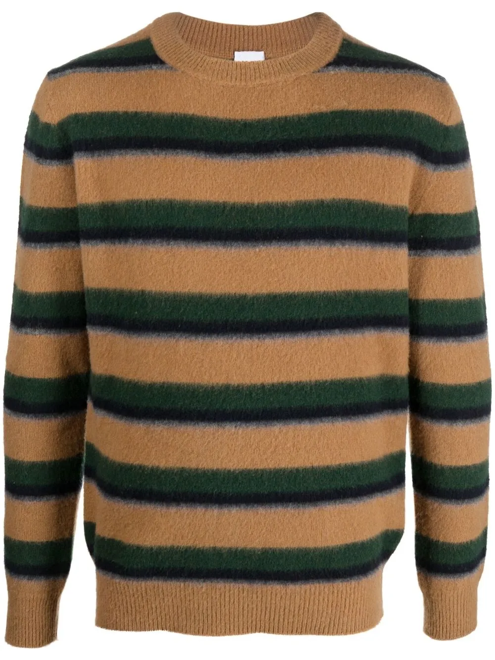 

ASPESI striped crew neck sweater - Brown