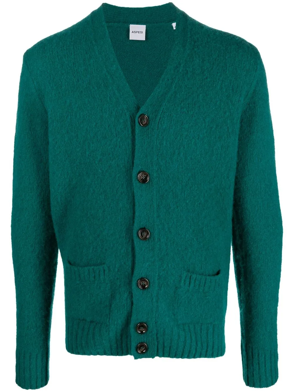 

ASPESI brushed wool cardigan - Green