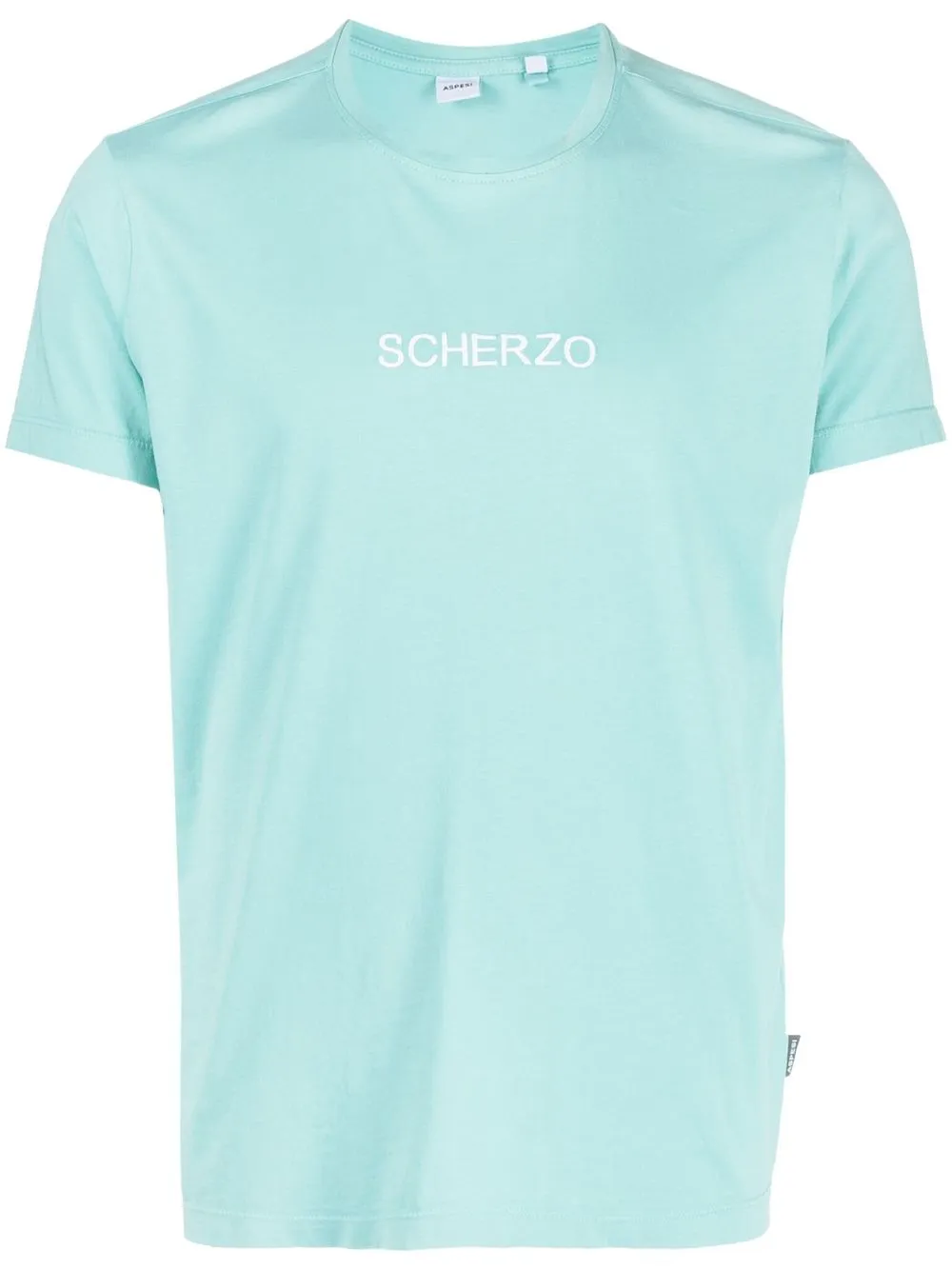 

ASPESI slogan-print short-sleeve T-shirt - Blue