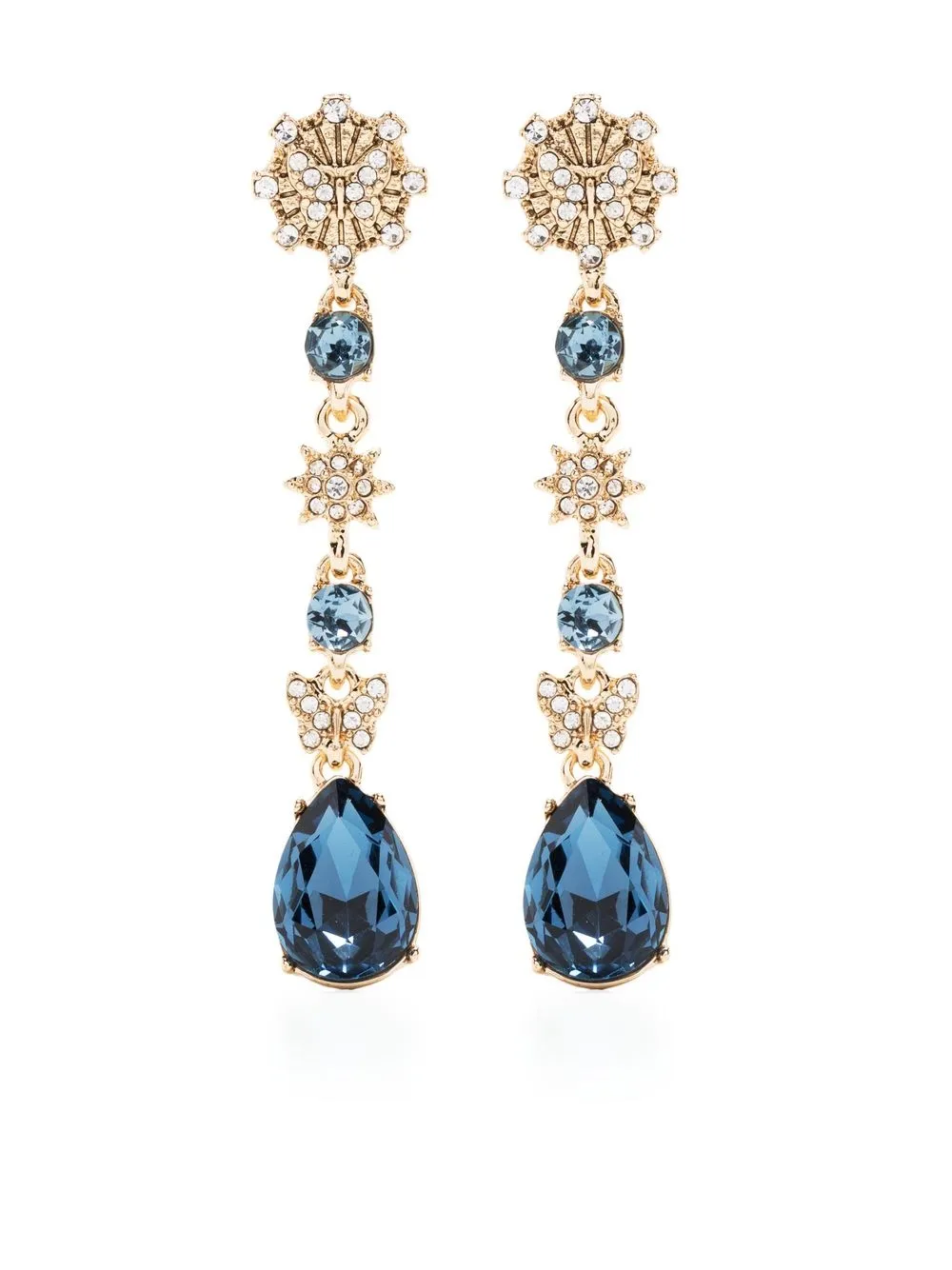 

Marchesa Notte Bridesmaids aretes con dije de cristal - Dorado