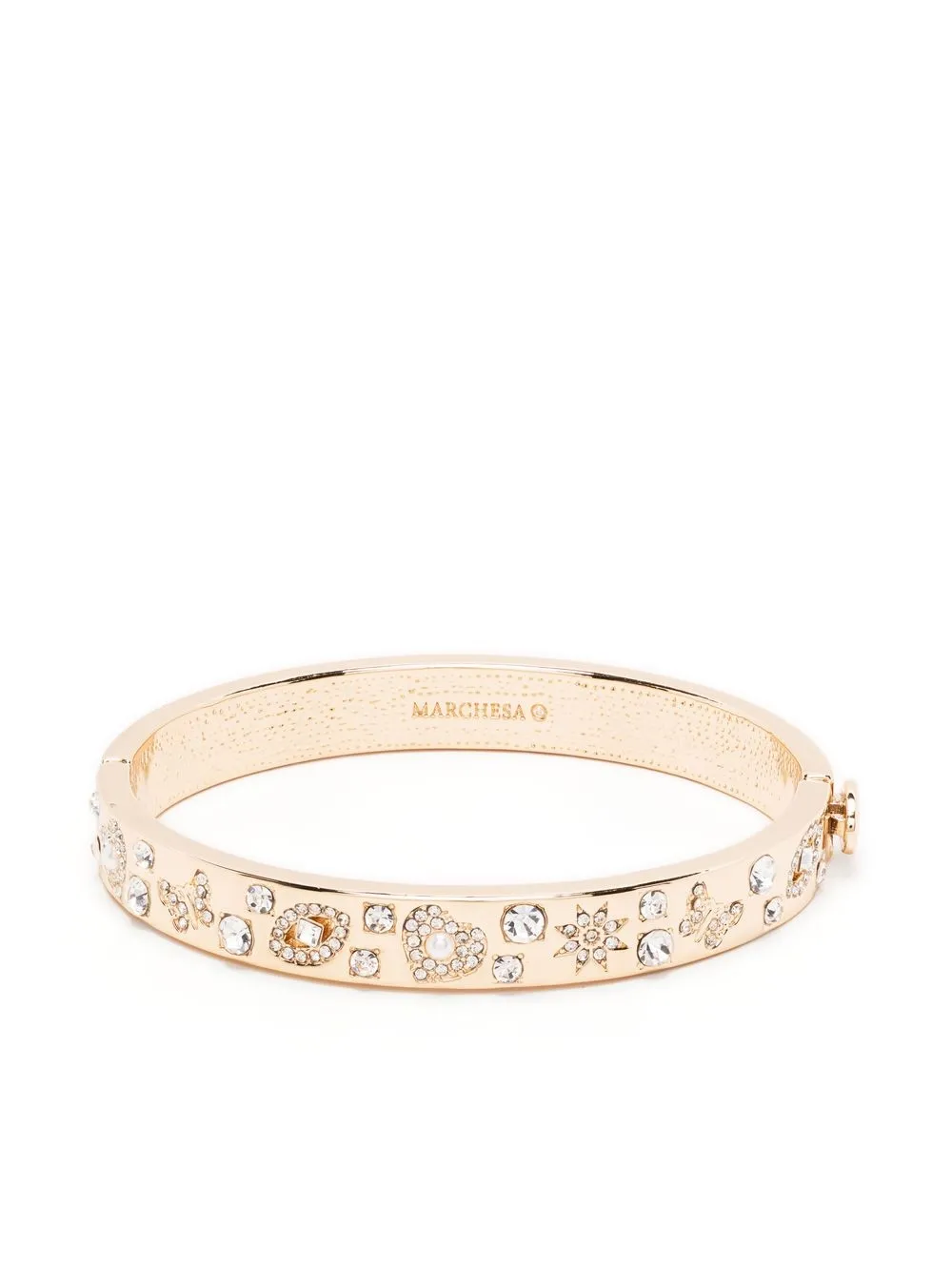 

Marchesa Notte Bridesmaids brazalete con detalles de cristal - Dorado