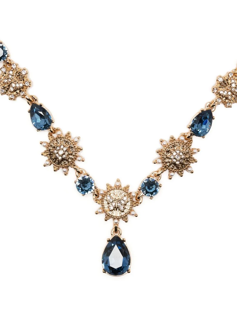 

Marchesa Notte Bridesmaids crystal-embellished charm necklace - Gold