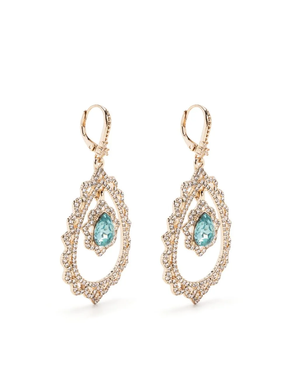 

Marchesa Notte Bridesmaids aretes con detalles de cristal - Dorado