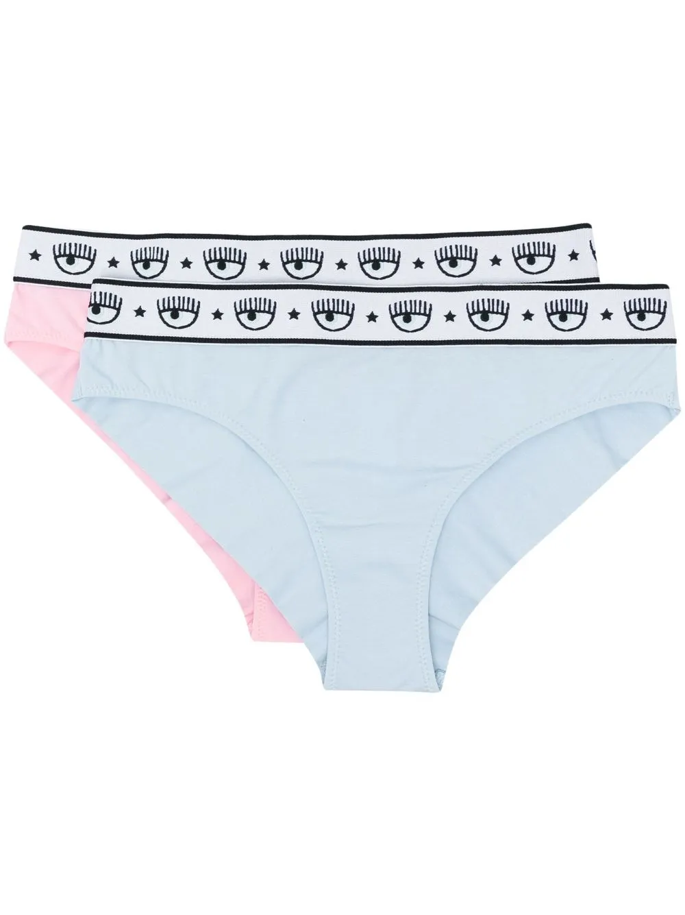 

Chiara Ferragni pack de 2 calzones Logomania - Rosado