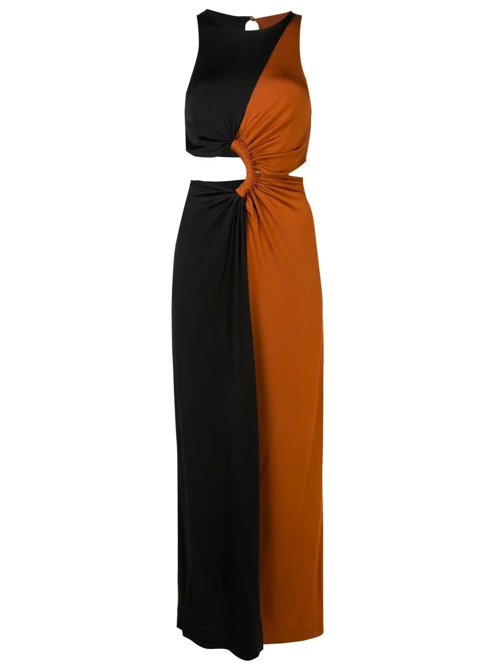 

Nk Lina Bia twist-detailing long dress - Black