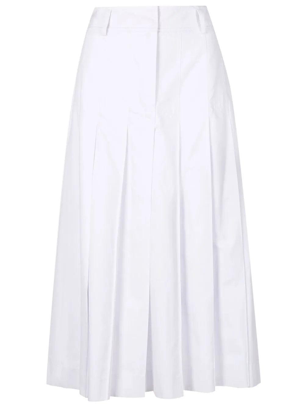 

Nk pleated midi skirt - White
