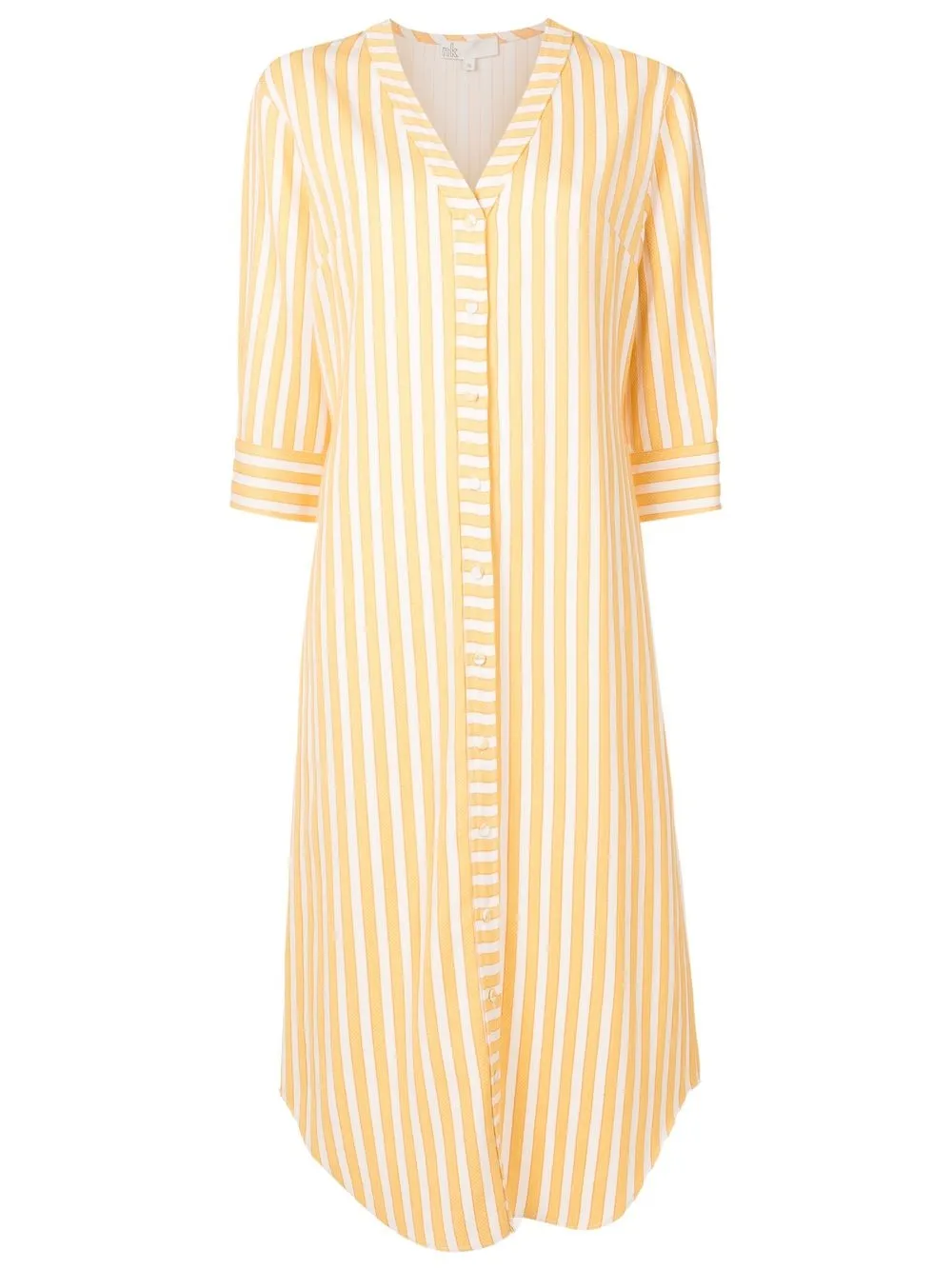 

Nk Sara striped midi dress - Yellow