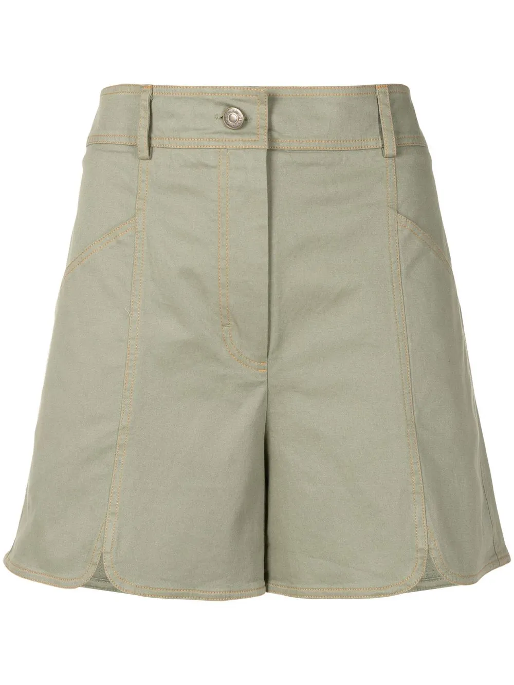 

Nk high-waisted tailored shorts - Green