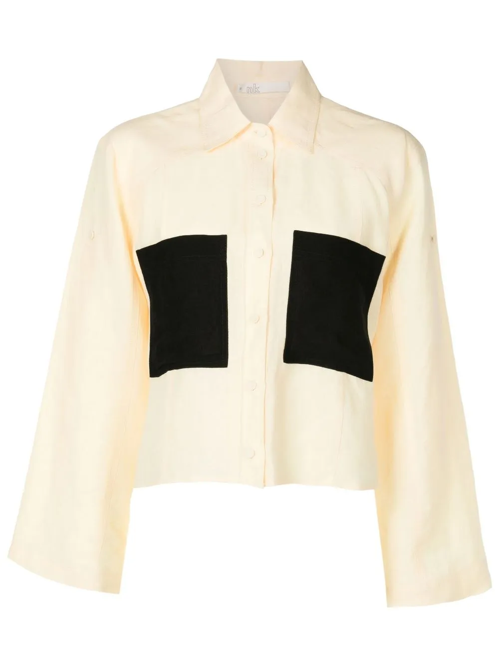 

Nk colour-block button-down shirt - Yellow