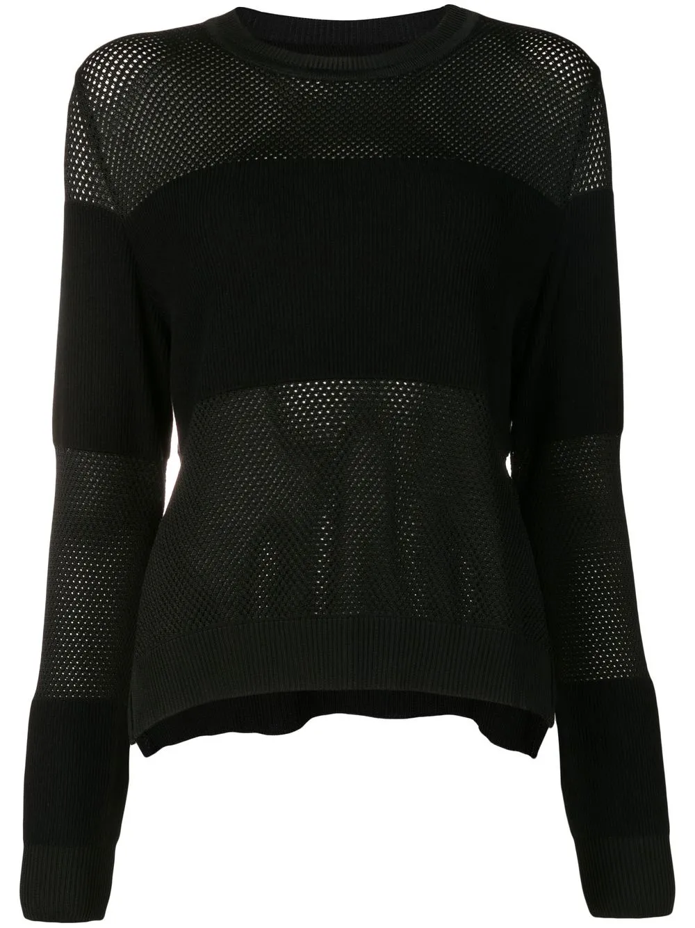 

Nk striped mesh jumper - Black