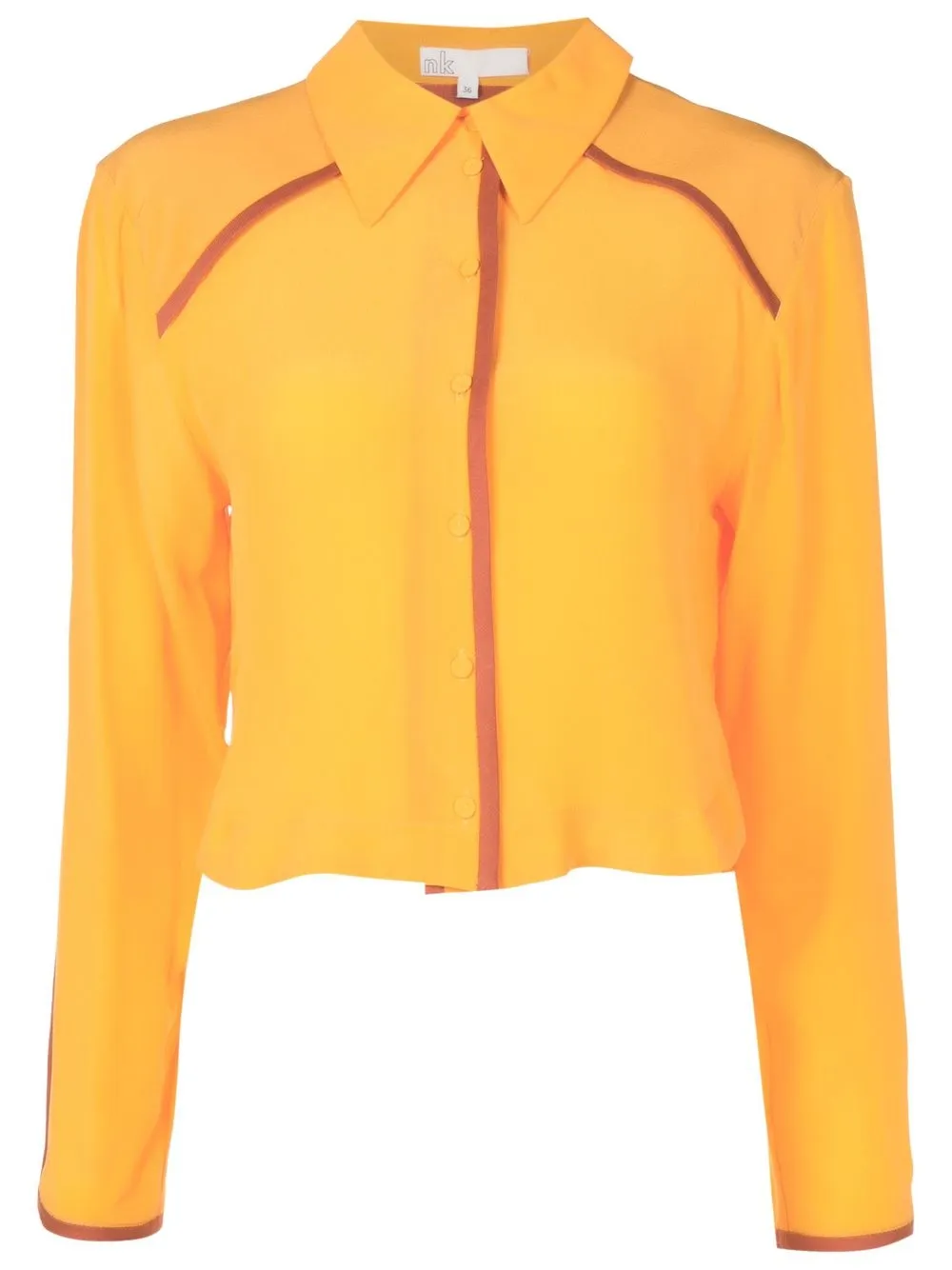 

Nk long-sleeve silk blouse - Yellow