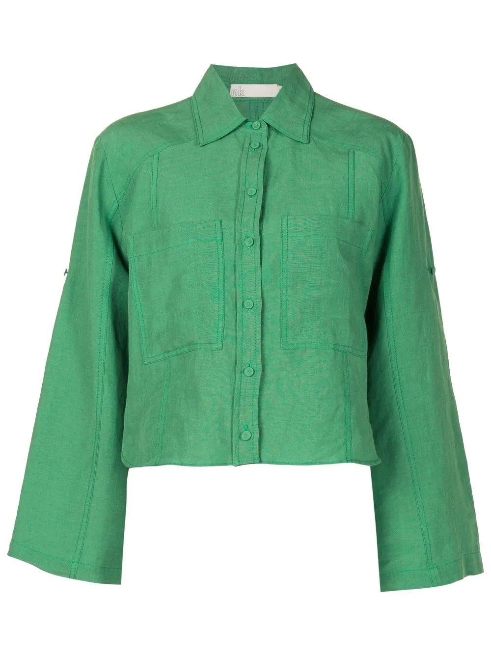 

Nk button-down fitted shirt - Green