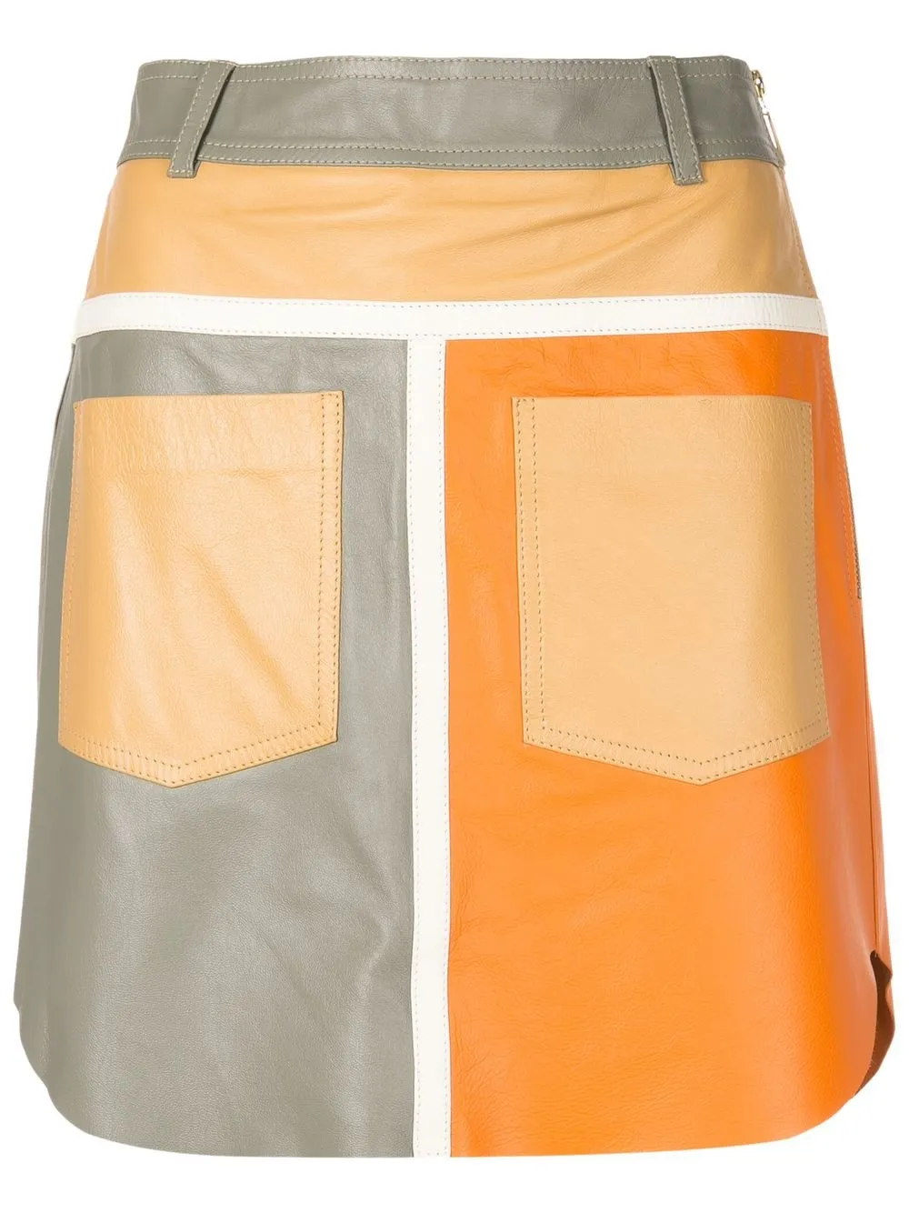 

Nk colour-block mini skirt - Green