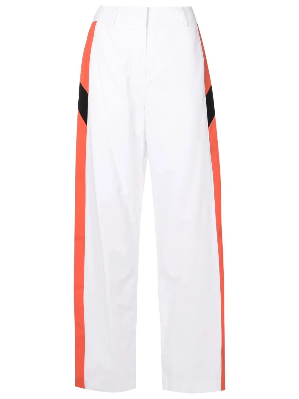 

Nk stripe-detail straight trousers - White