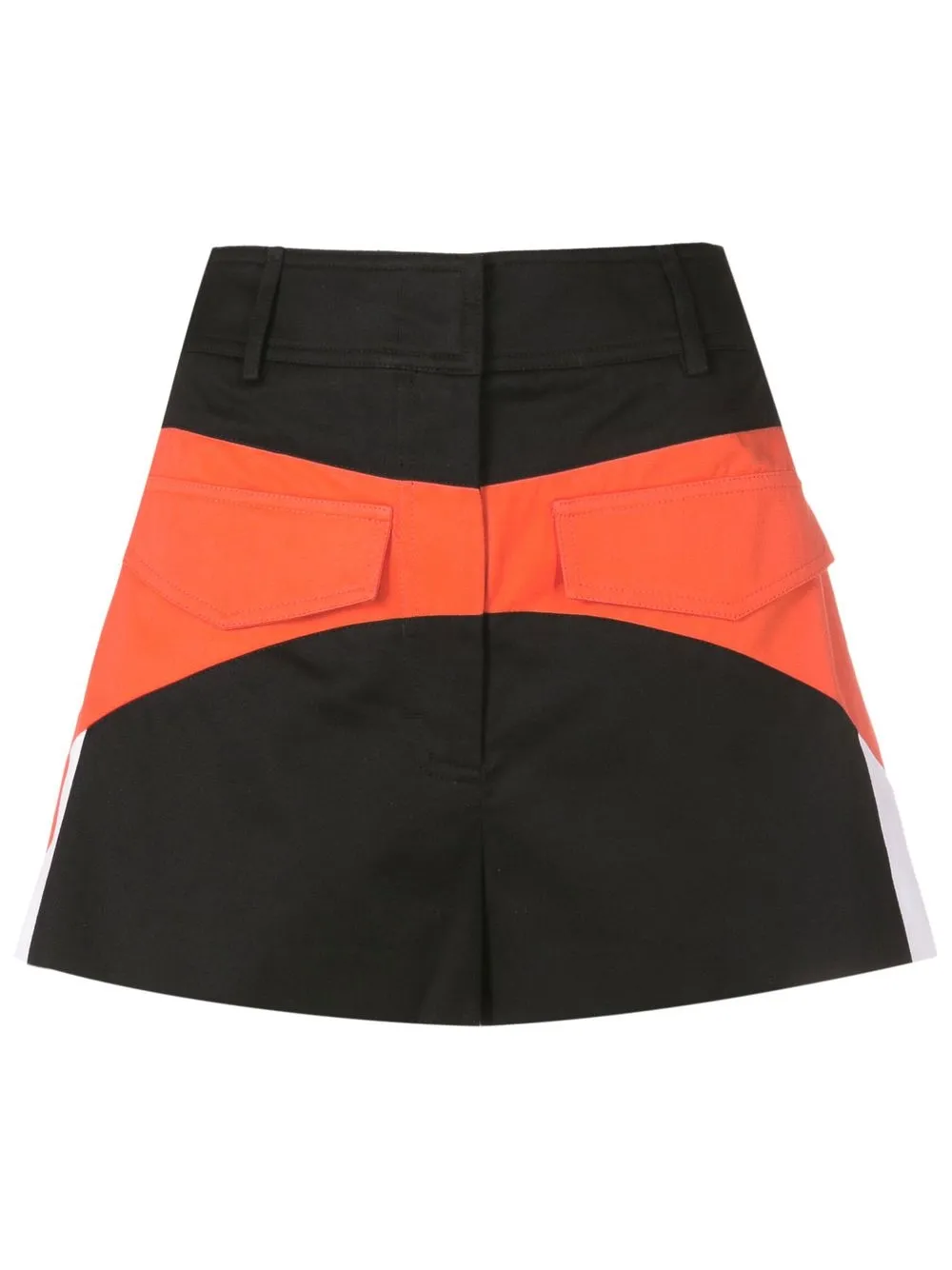 

Nk panelled high-waisted shorts - Black