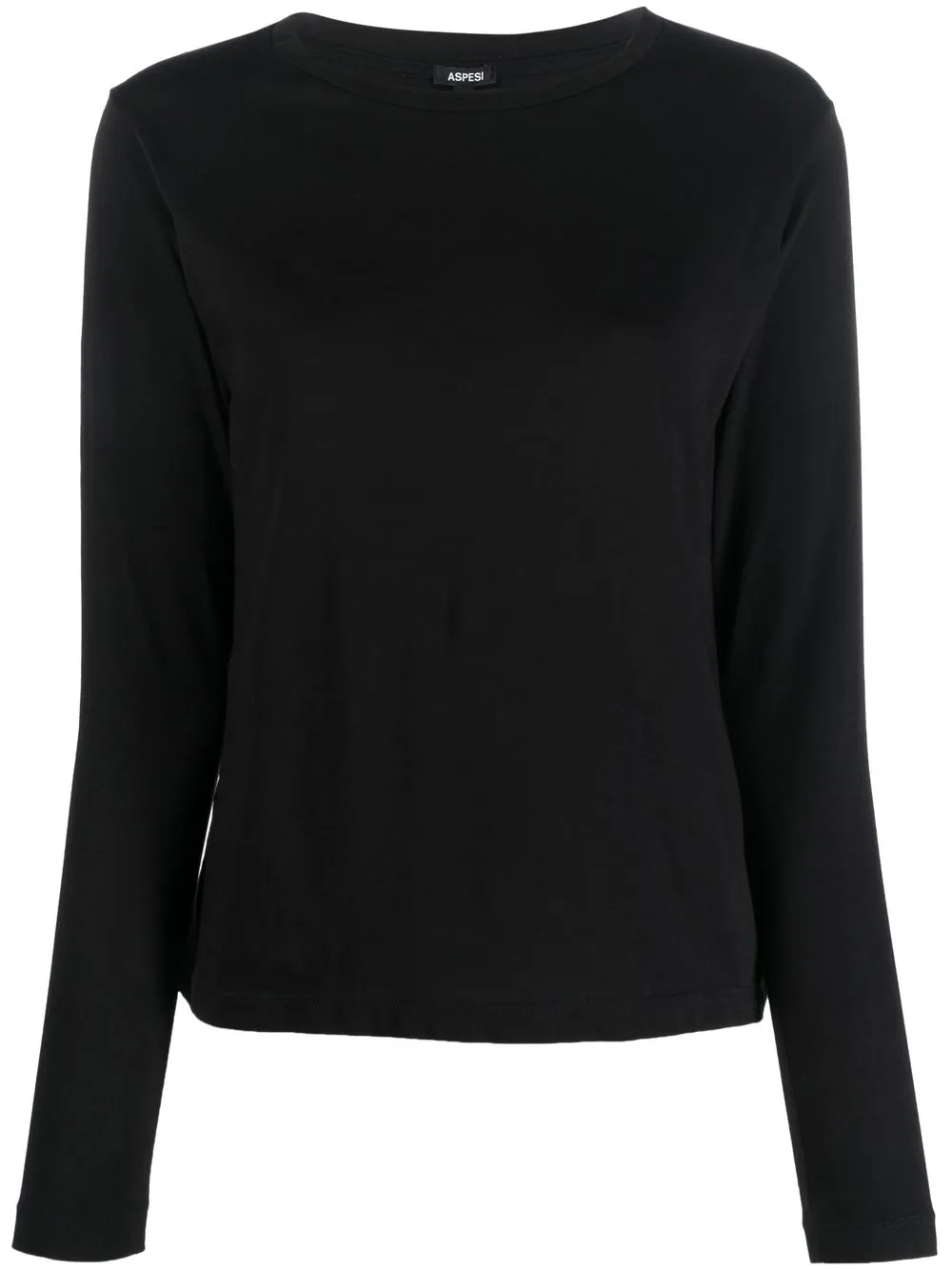 

ASPESI long-sleeve cotton T-shirt - Black